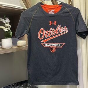 Under Armour boys Youth M Orioles MLB shirt—worn maybe twice